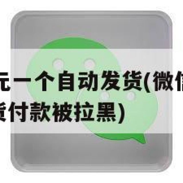 微信号30元一个自动发货(微信号30元一个自动发货付款被拉黑)