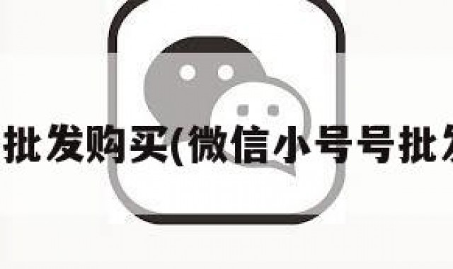 微信小号批发购买(微信小号号批发货源网)