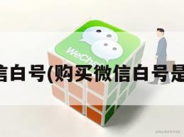 购买微信白号(购买微信白号是真的吗)