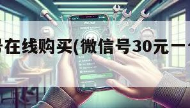 微信账号在线购买(微信号30元一个自动发货)